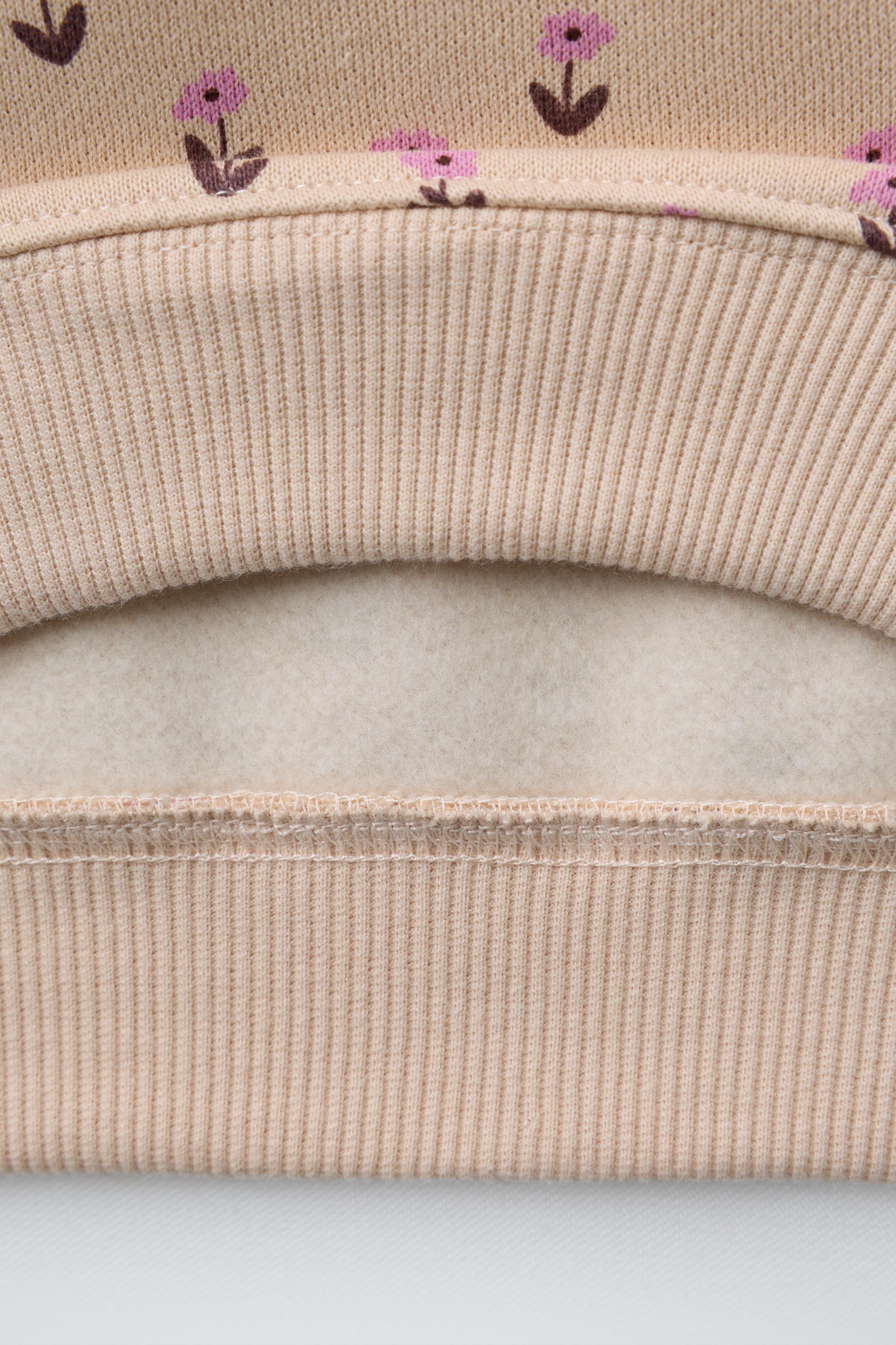 FLORAL POLO SWEATSHIRT